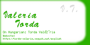 valeria torda business card